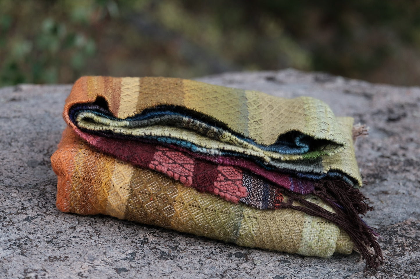 Woolen Blanket - Wrapped in Rainbows